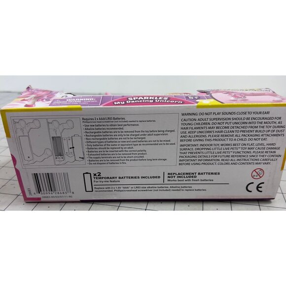 LITTLE LIVE Pets Sparkles My Dancing Unicorn, Color Pink NOS NIB - Picture 3 of 7